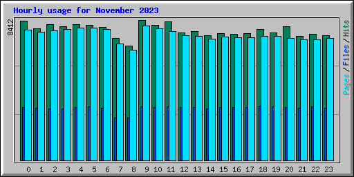 Hourly usage for November 2023